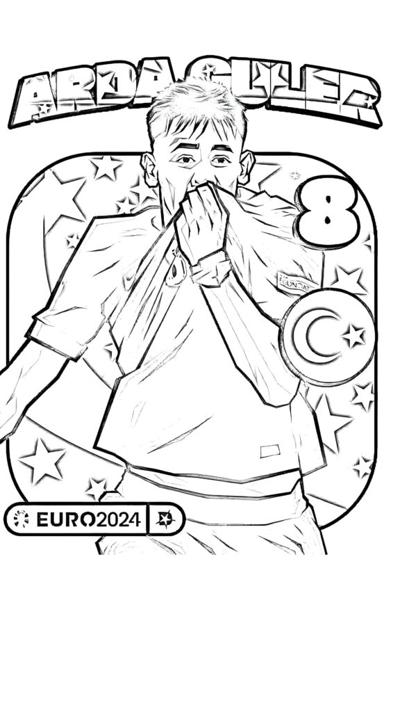 Desenhos de Arda Güler para colorir
