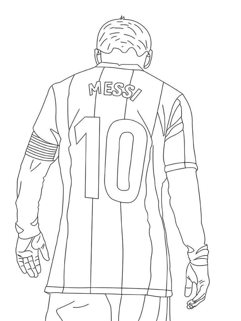 Desenho de Desenho De Lionel Messi No Barcelona Para Colorir (1) para colorir e imprimir Desenho de Desenho De Lionel Messi No Barcelona Para Colorir (1) para colorir