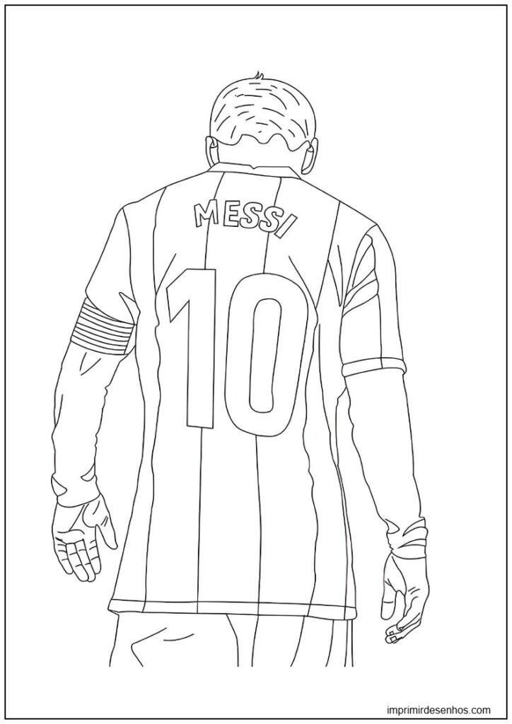Desenho de Desenho de Lionel Messi no FC Barcelona para colorir (1) para colorir e imprimir Desenho de Desenho de Lionel Messi no FC Barcelona para colorir (1) para colorir