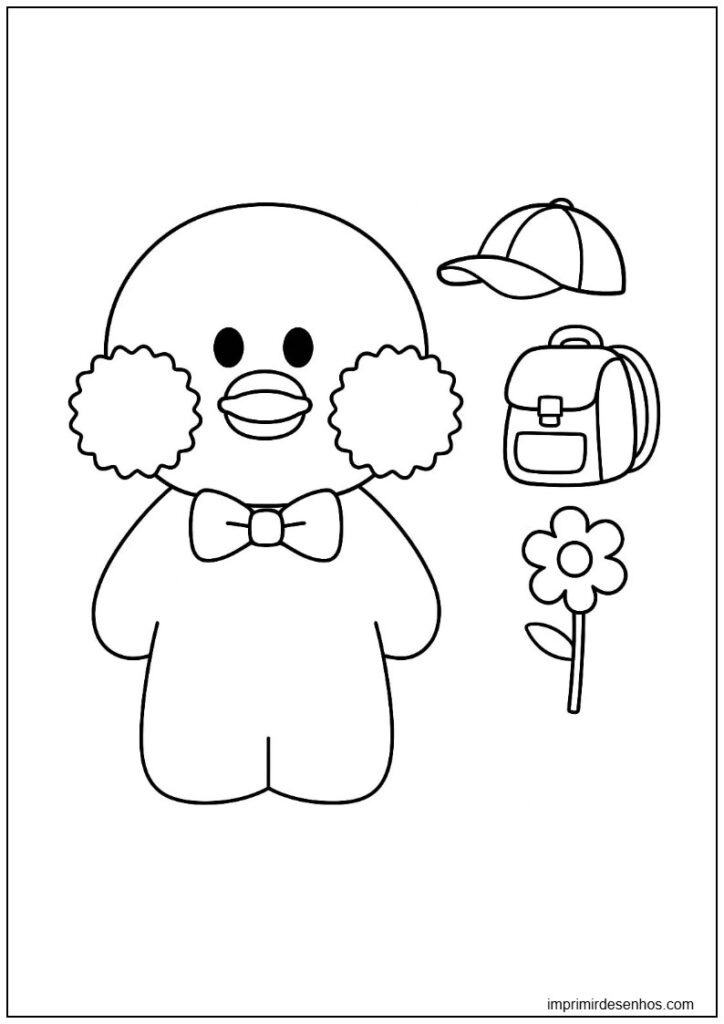 Desenhos de Paper Duck para colorir