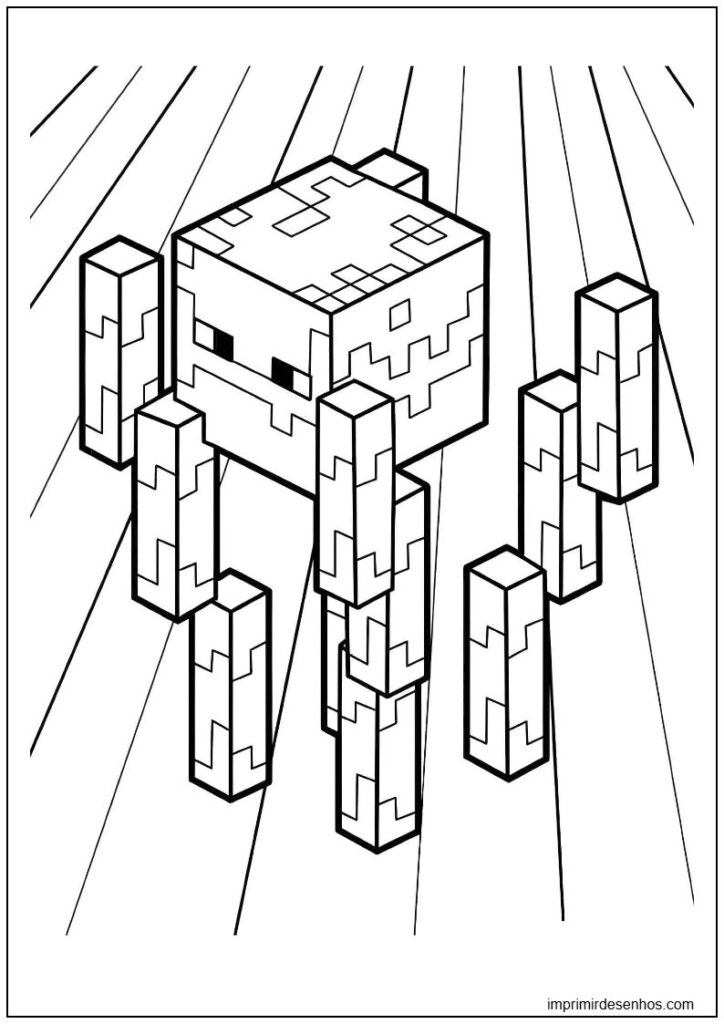 Desenhos de Minecraft para colorir