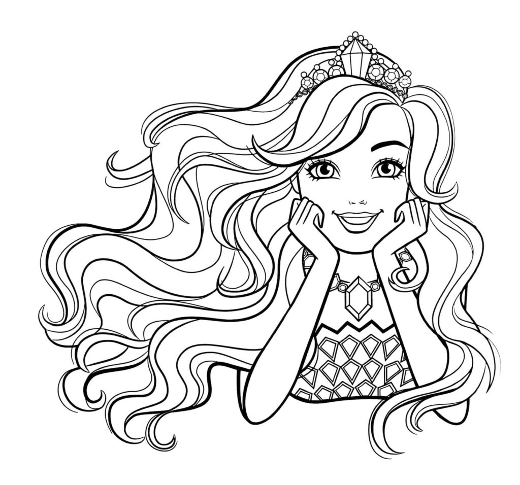 Desenho de Desenho Da Barbie Princesa Para Colorir para colorir