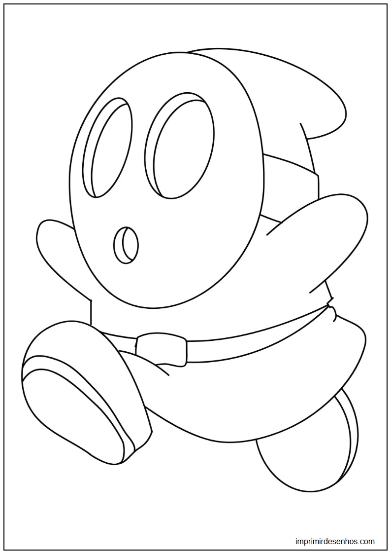 desenho de Shy Guy para colorir