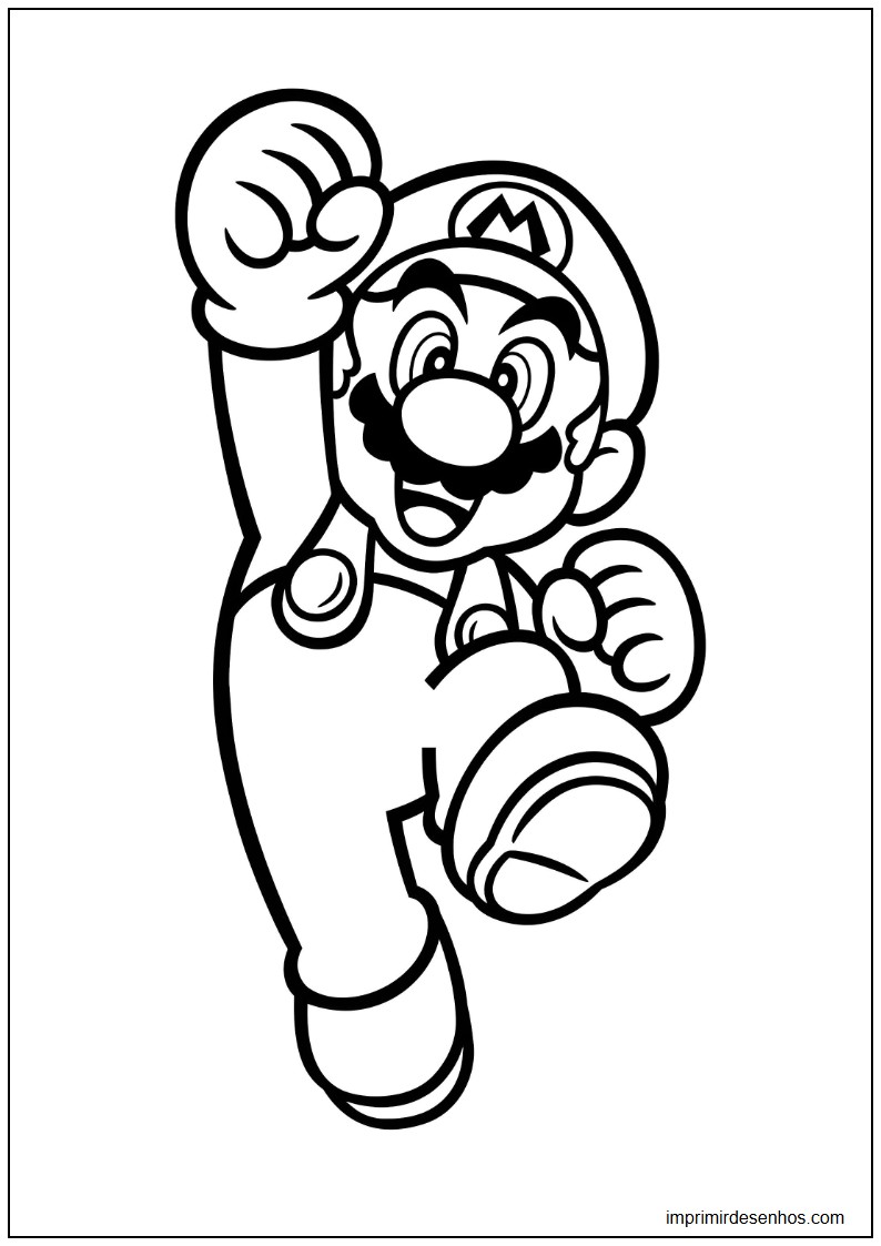 desenho do Mario para imprimir