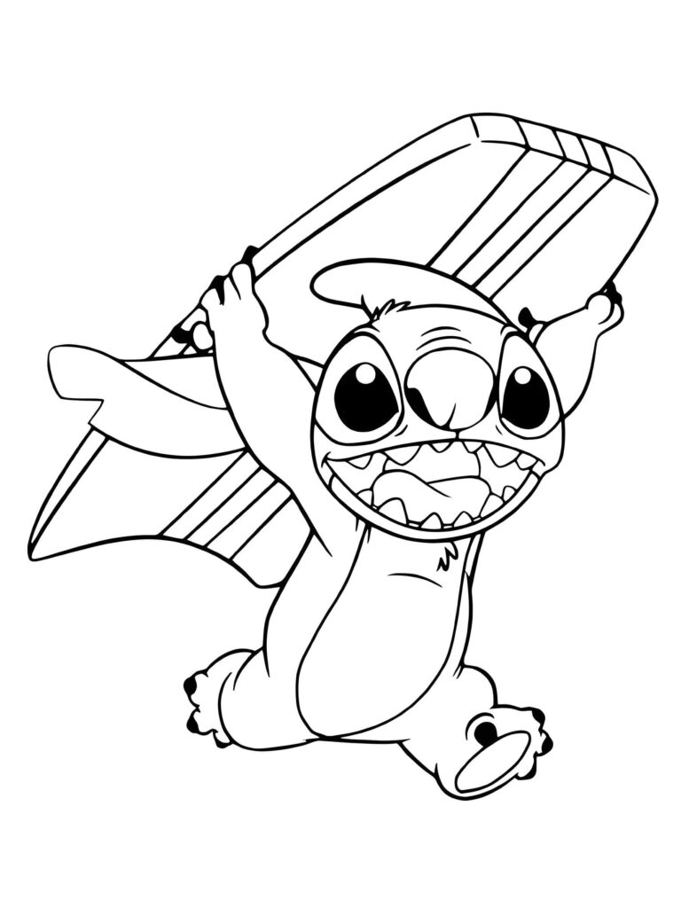 Desenho relacionado de Desenho Do Stitch Com Tabla Para Imprimir