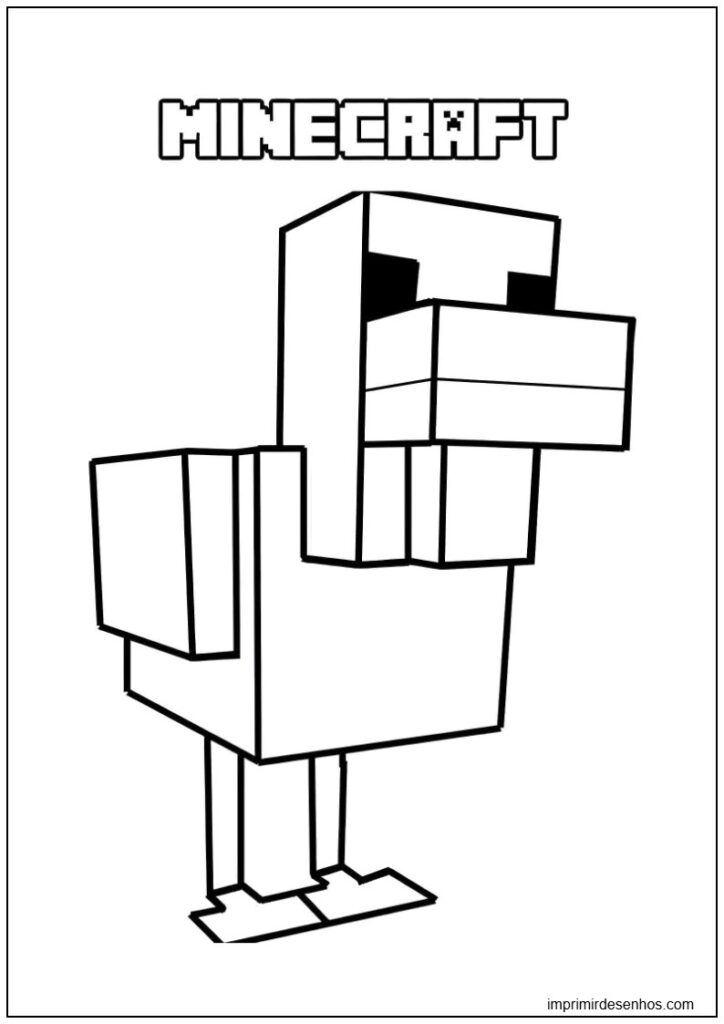 Desenhos de Minecraft para colorir